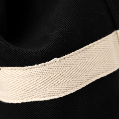 Saint Laurent Canvas Rive Gauche Drawstring Backpack Black White 14 of 15