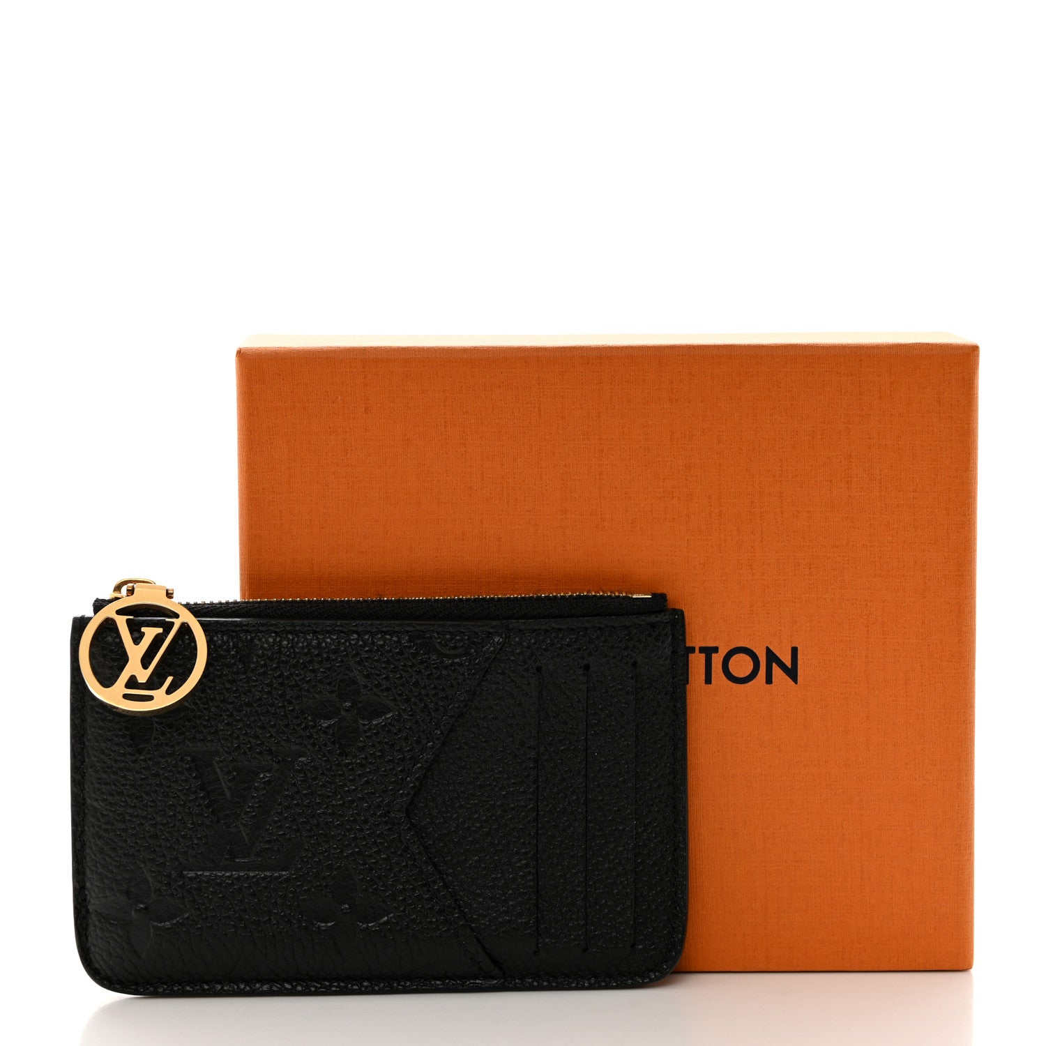 Louis Vuitton Empreinte Monogram Zipped Romy Card Holder Black 7 of 7