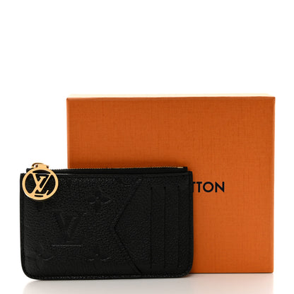 Louis Vuitton Empreinte Monogram Zipped Romy Card Holder Black 7 of 7