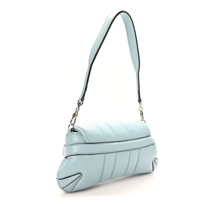 Gucci Nappa Vertical Matelasse Medium Maxi Horsebit Chain Shoulder Bag Crystal Snow 3 of 10