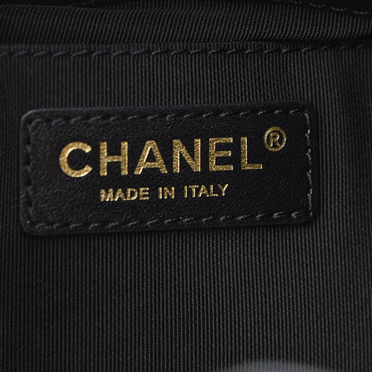 Chanel Lambskin Quilted CC Dweller Drawstring Bucket Bag Black 6 of 9