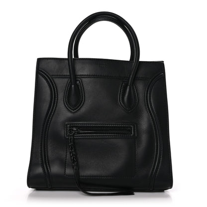 Celine Supple Calfskin Medium Phantom Luggage Black 3 of 12