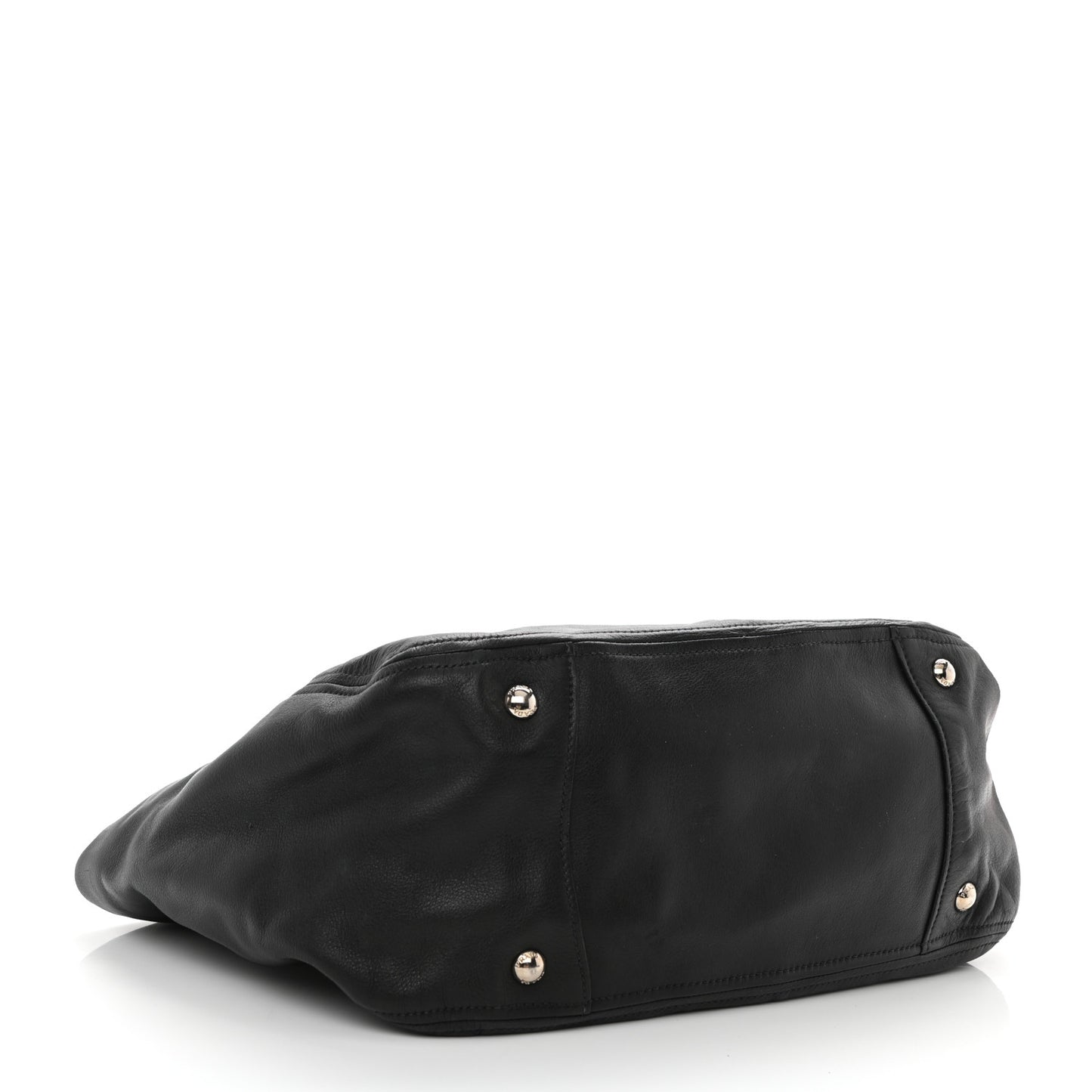 Vitello Daino Side Pocket Hobo Black