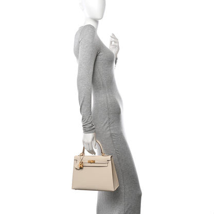 Hermes Epsom Kelly Sellier 25 Craie 2 of 11