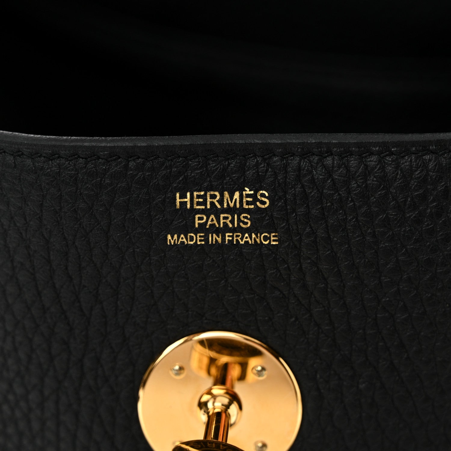 Hermes Taurillon Clemence Lindy 30 Black 6 of 11