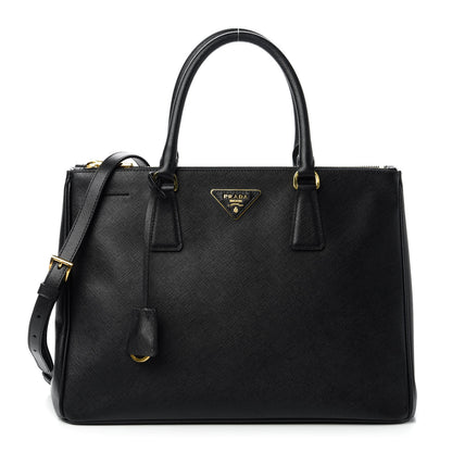 Prada Saffiano Large Galleria Double Zip Tote Black 1 of 10