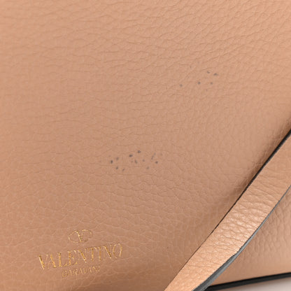 Valentino Garavani Pebbled Calfskin Medium Rockstud Flip Lock Crossbody Bag Camel Rose 10 of 12