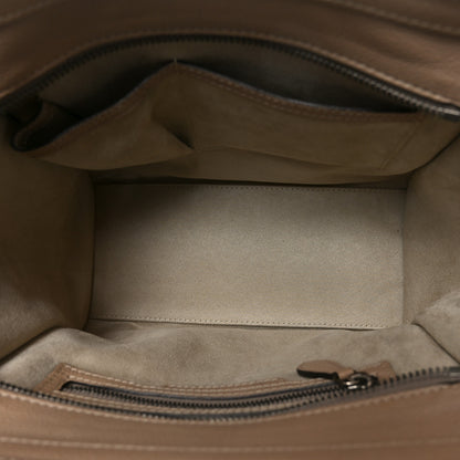 Celine Drummed Calfskin Micro Luggage Dune 5 of 9