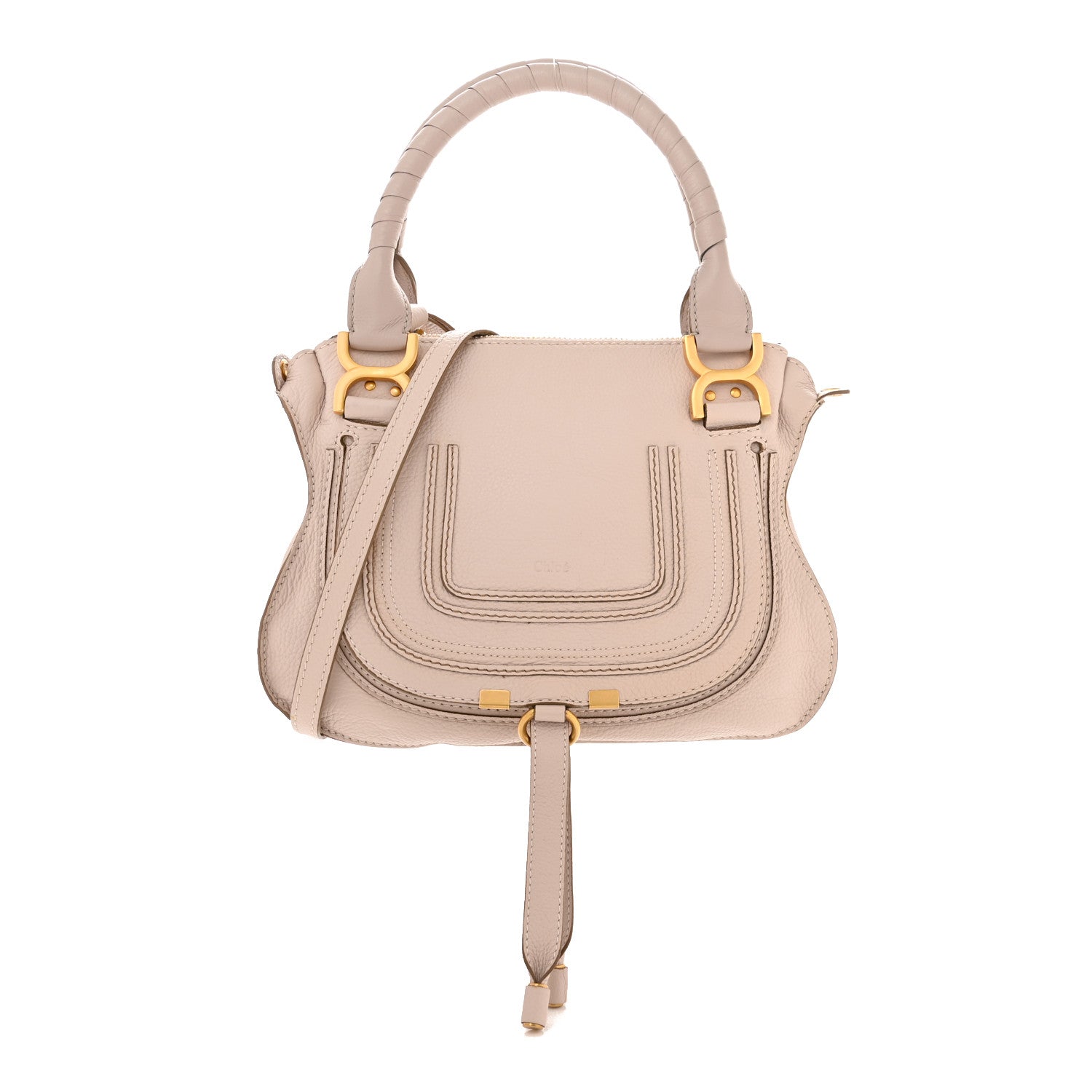 Chloe Calfskin Small Marcie Satchel Pale Pink 1 of 13