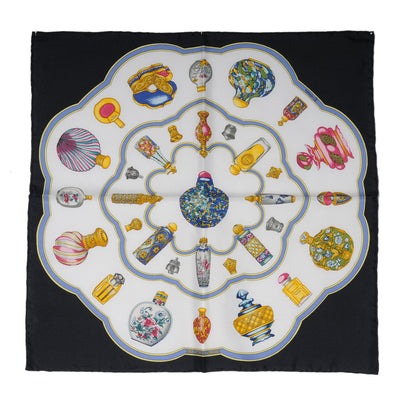 Hermes Silk Quimporte le Flacon Pocket Square 2 of 5