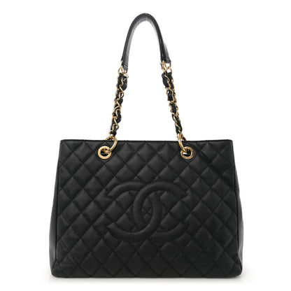 Chanel Caviar Quilted Grand Shopping Tote GST Black 1 of 10