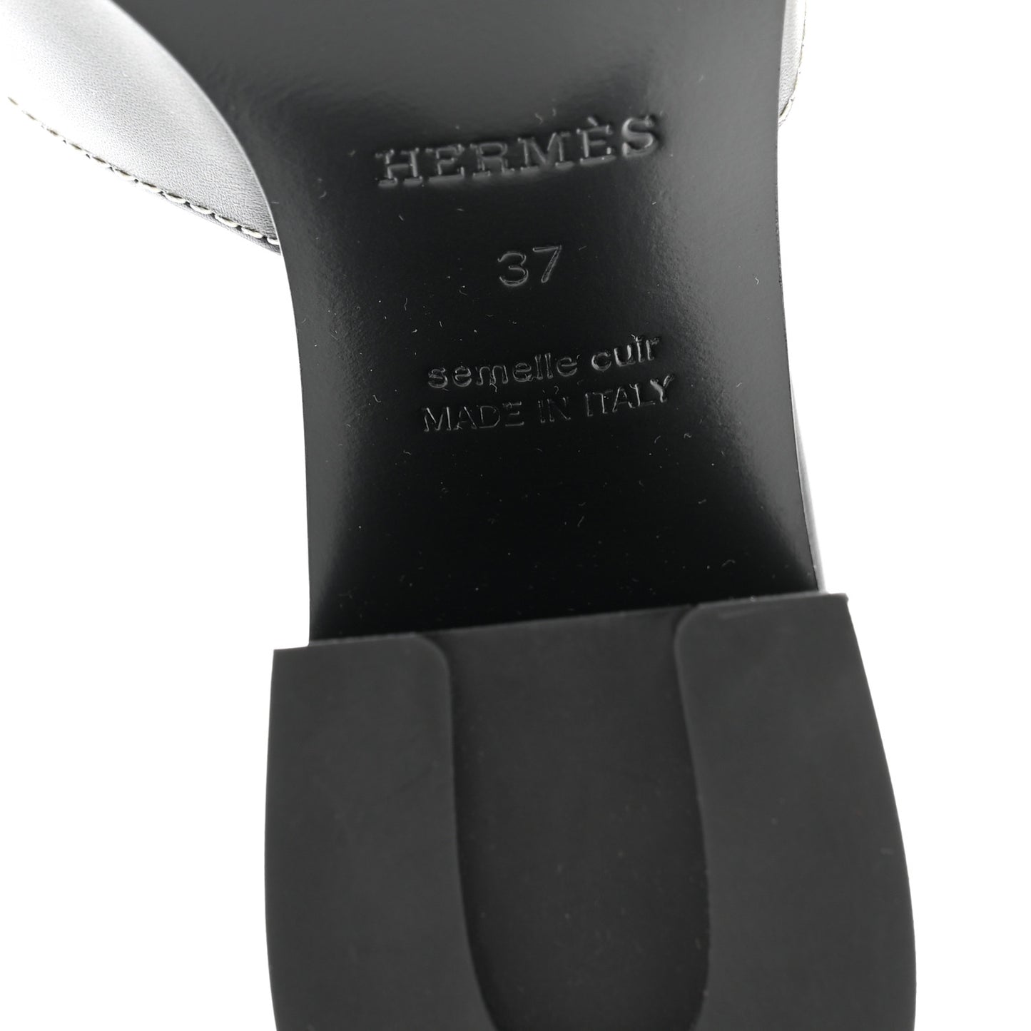 Calfskin Helia Sandals 37 Black