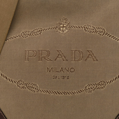Prada Jacquard Logo Small Flat Messenger Bag Corda Bruciato 10 of 22