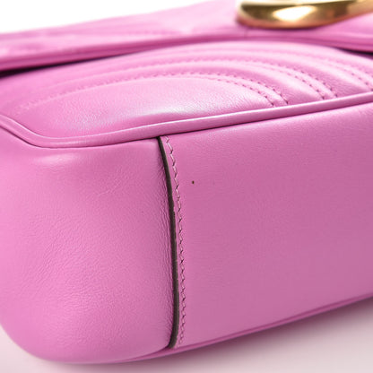 Gucci Calfskin Matelasse Medium GG Marmont Shoulder Bag Candy Mousse 8 of 10