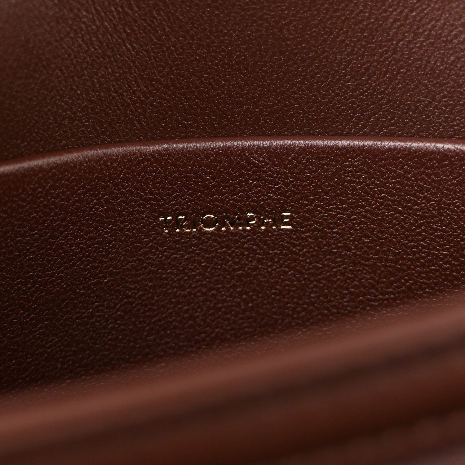 Celine Nubuck Calfskin Teen Triomphe Chestnut 7 of 12
