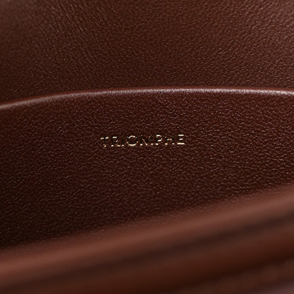 Celine Nubuck Calfskin Teen Triomphe Chestnut 7 of 12