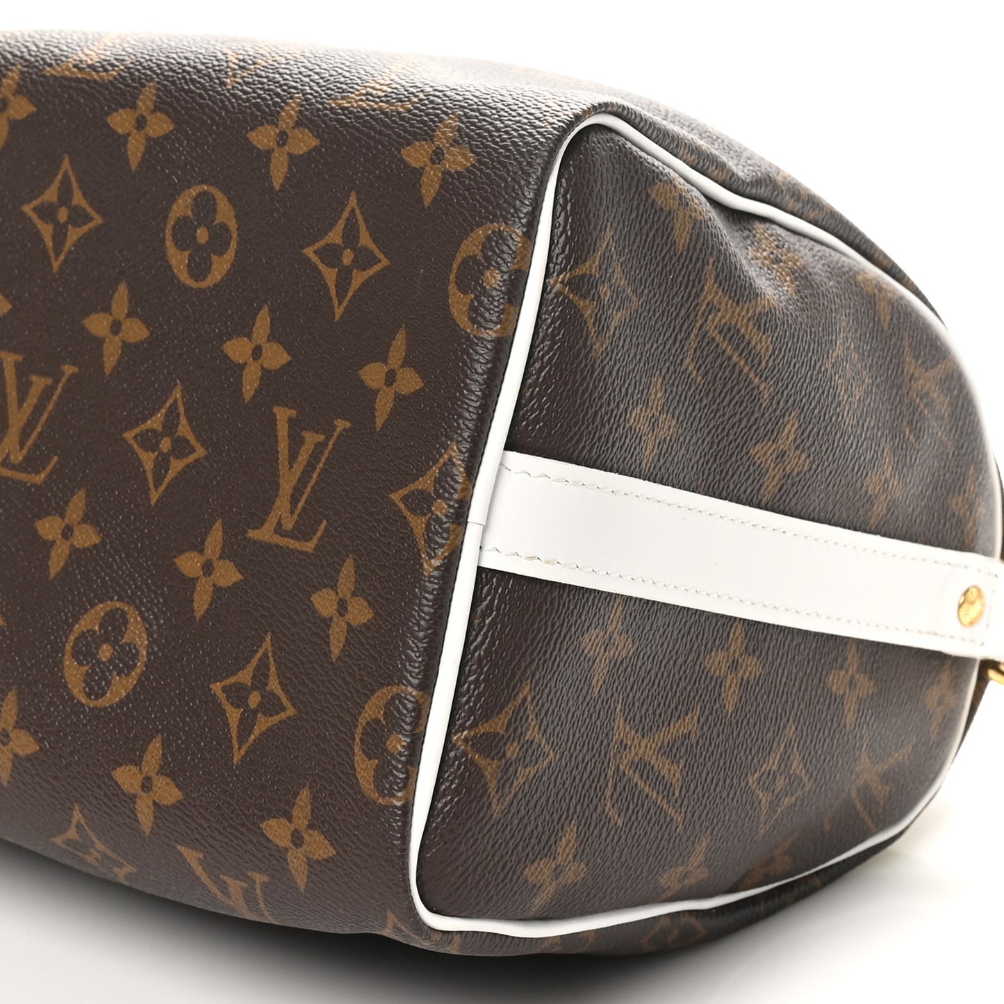 Monogram LV Match Speedy Bandouliere 25 White