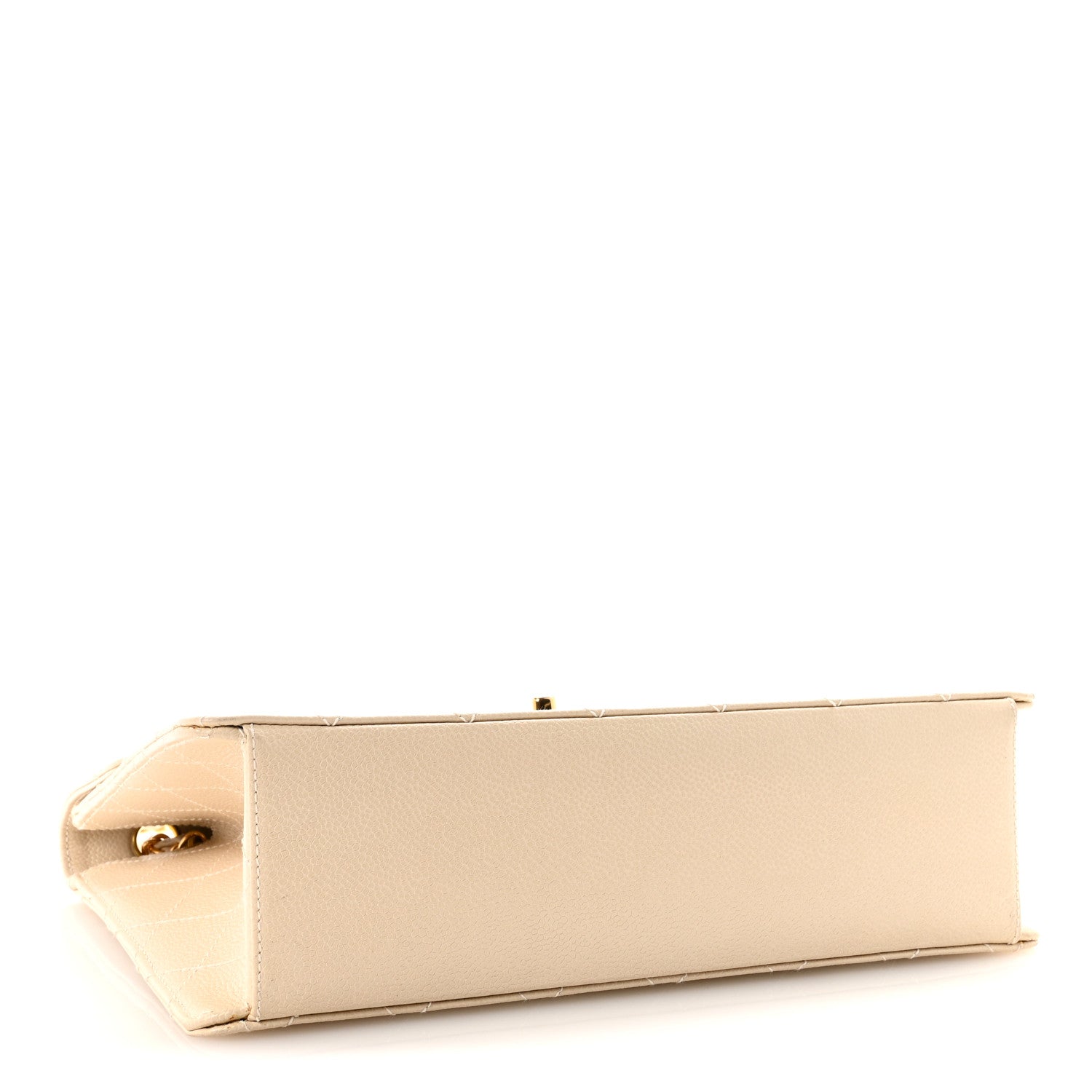 Chanel Caviar Stitch Medium Single Flap Beige Clair 4 of 11
