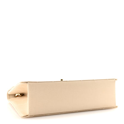 Chanel Caviar Stitch Medium Single Flap Beige Clair 4 of 11