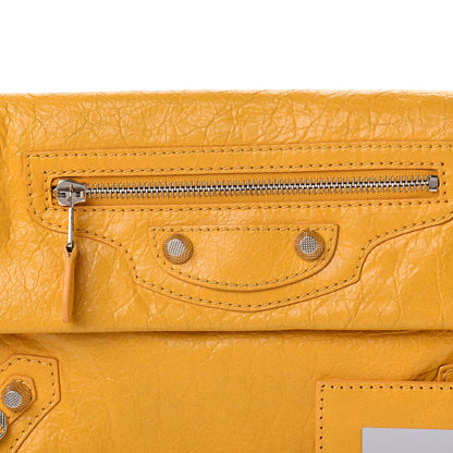 Balenciaga Agneau Giant 12 Silver Hardware Envelope Clutch Mangue 10 of 10