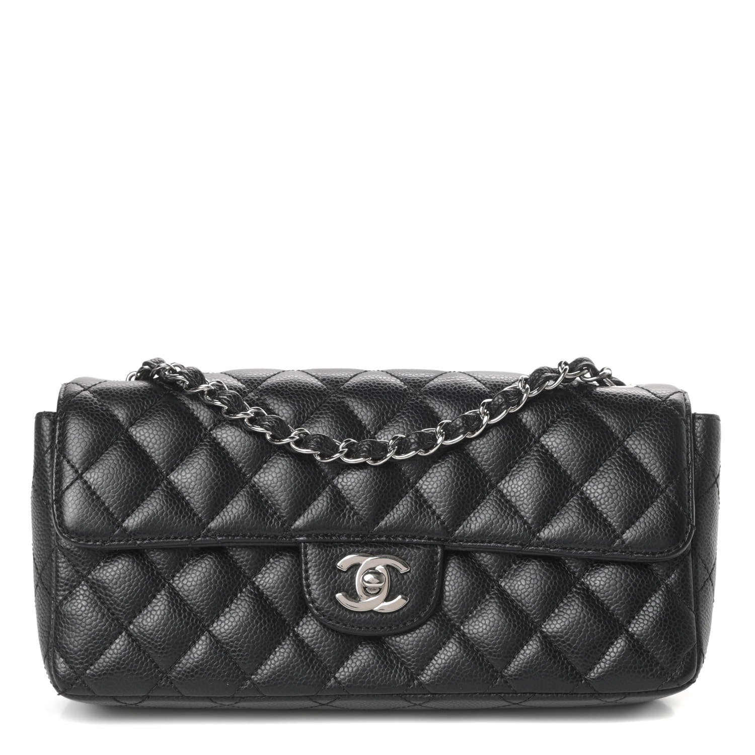 Chanel Caviar Quilted East West Flap Black 1 of 10