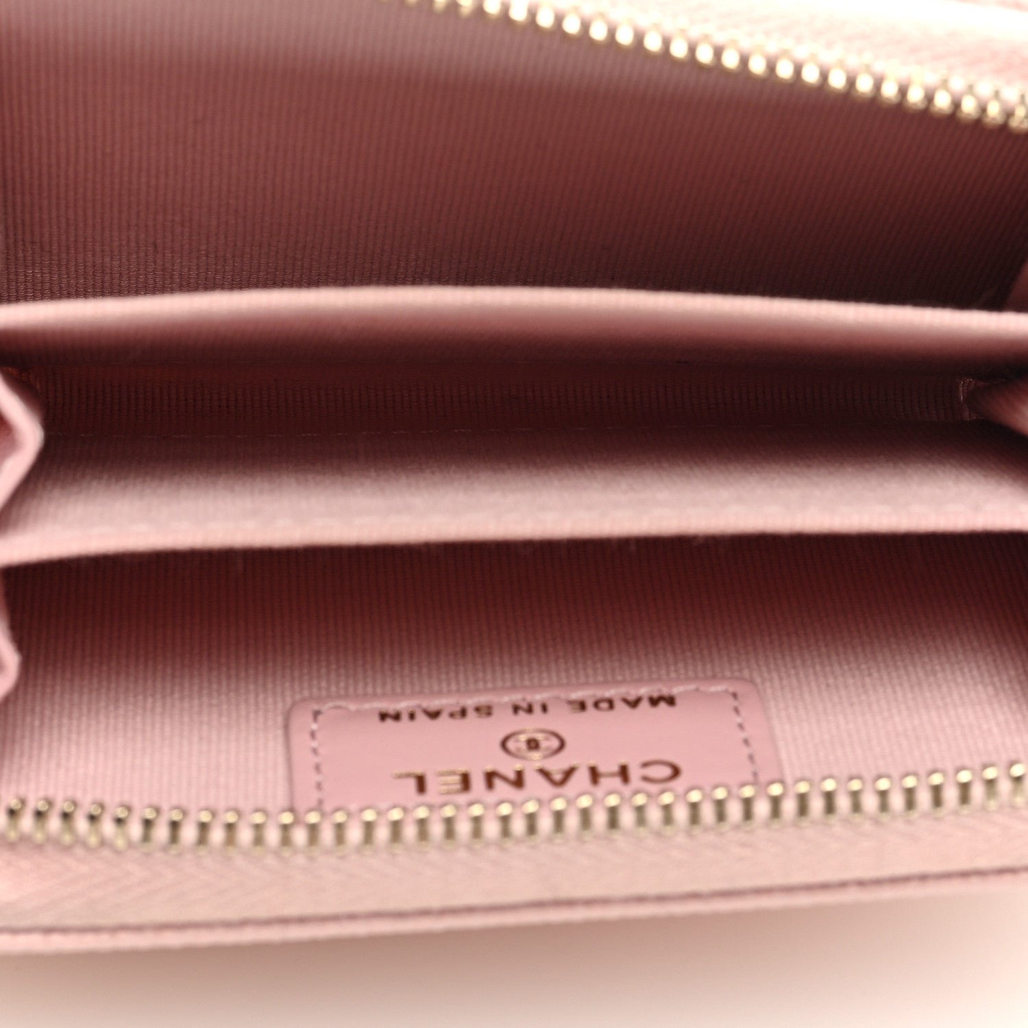 Chanel Caviar Quilted Zip Coin Purse Light Pink 5 of 7