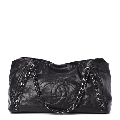 Chanel Glazed Caviar East West Modern Chain Tote Black 1 of 9