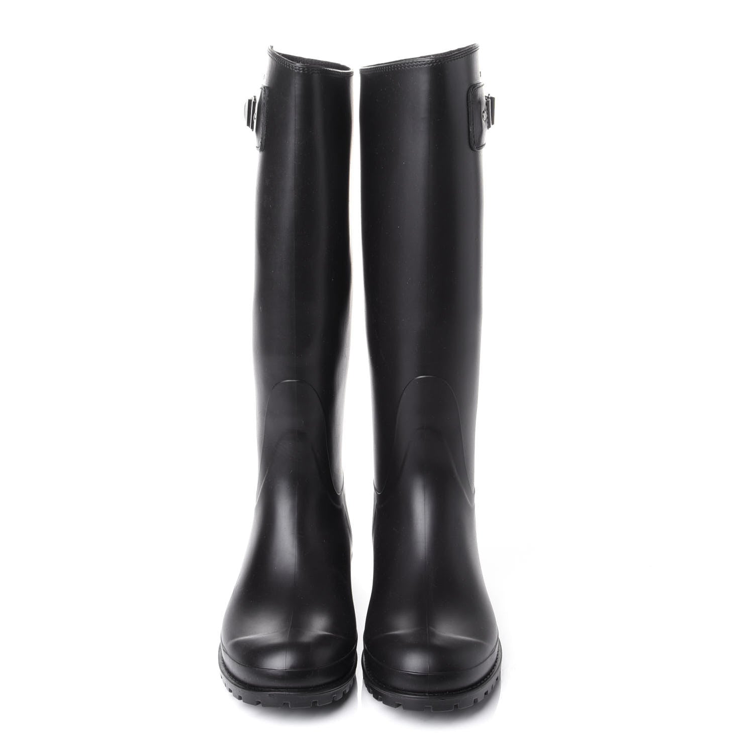 Saint Laurent Rubber Festival Rain Boots 39 Black 5 of 11