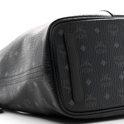 MCM Visetos Medium Liz Reversible Shopper Tote Black 13 of 16