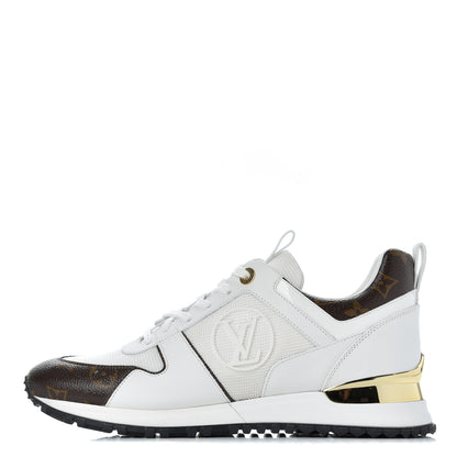 Louis Vuitton Calfskin Monogram Run Away Sneakers 39 White 1 of 9