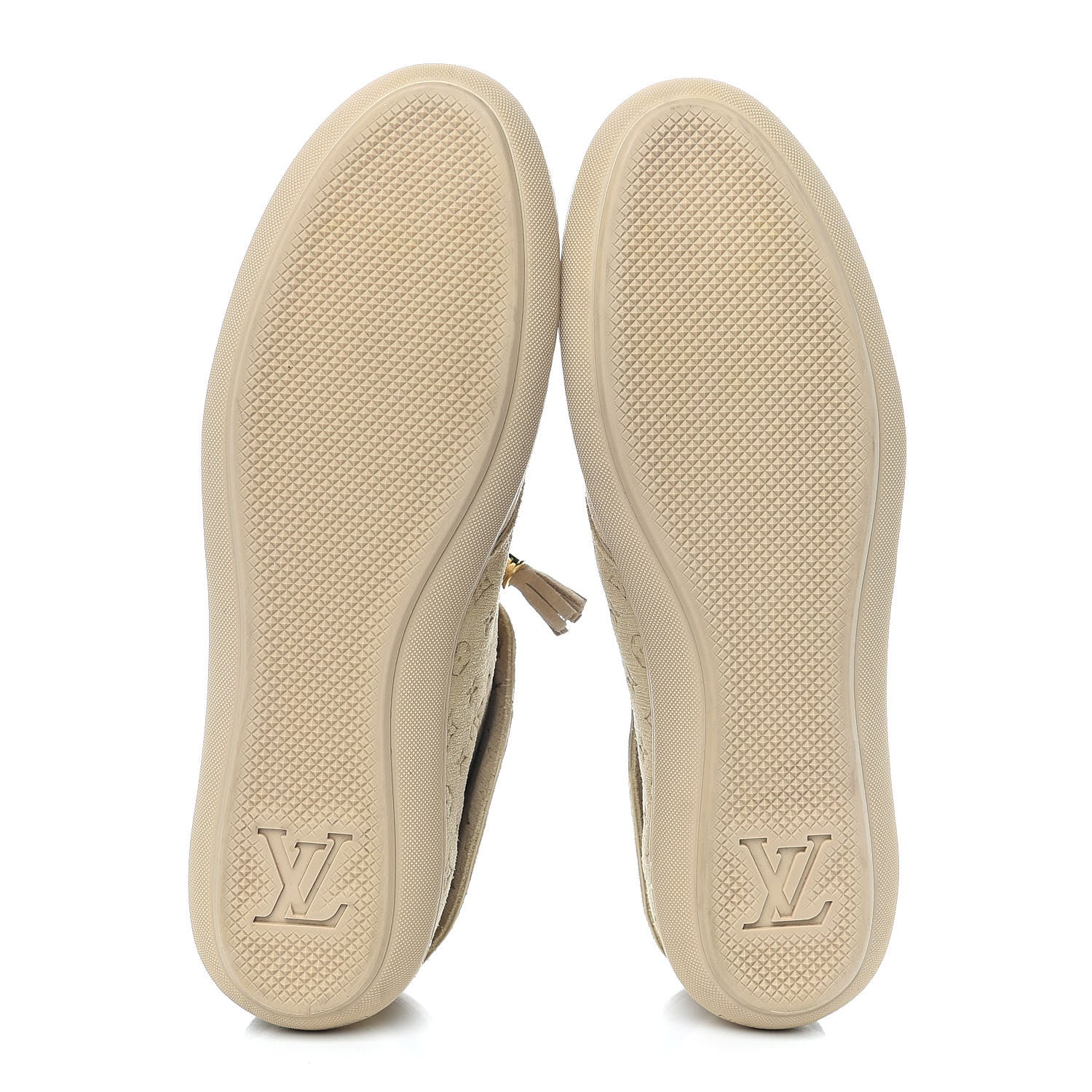 Louis Vuitton Suede Fold Over Sneakers 38 Beige 7 of 14