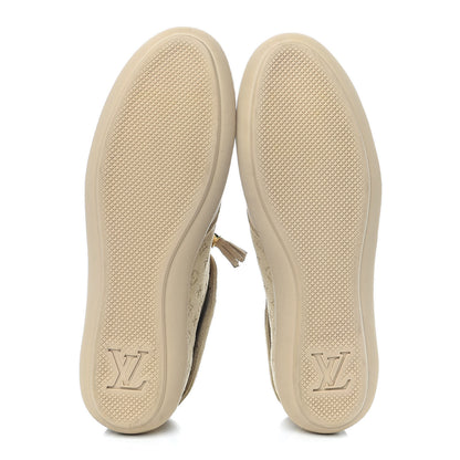 Louis Vuitton Suede Fold Over Sneakers 38 Beige 7 of 14