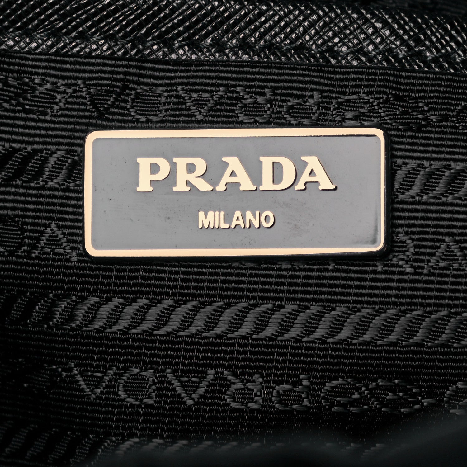 Prada Tessuto Nylon Saffiano Medium Backpack Black 5 of 9