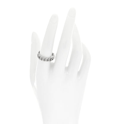 David Yurman Sterling Silver Diamond Narrow Belmont Curb Link Ring 57 8 2 of 4