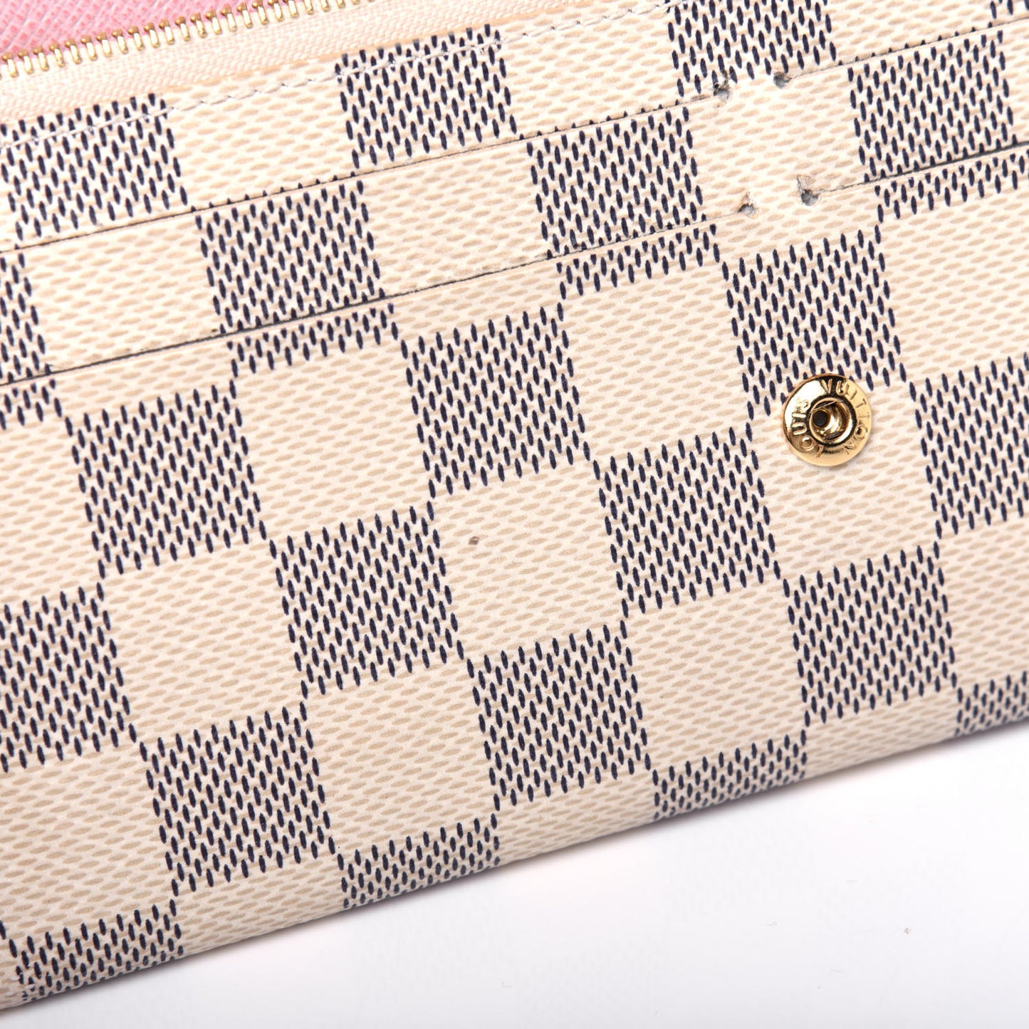 Damier Azur Emilie Wallet Rose Ballerine
