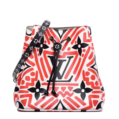 Louis Vuitton Monogram Giant Crafty NeoNoe MM Creme Rouge Black 1 of 8