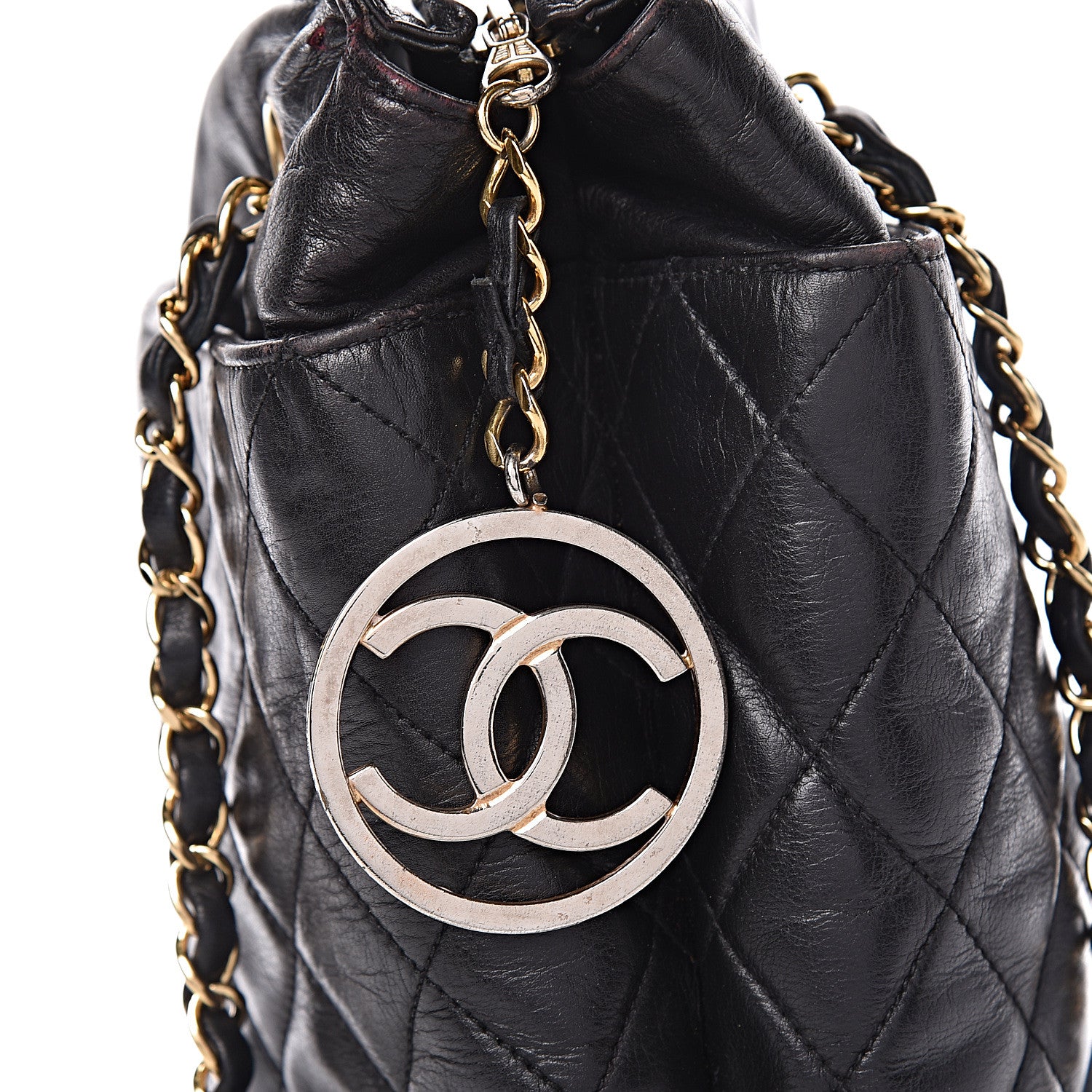 Chanel Lambskin Quilted Shoulder Bag Black 13 of 21