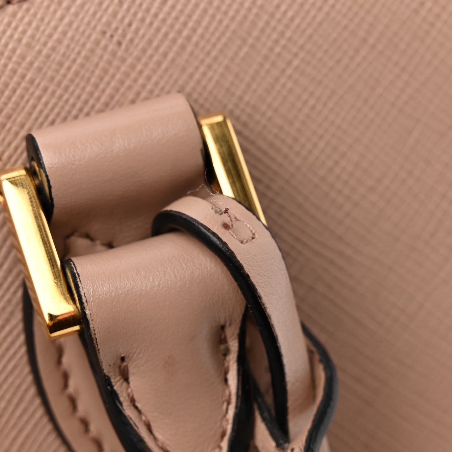 Saffiano Soft Calfskin Small Zippered Tote Cipria