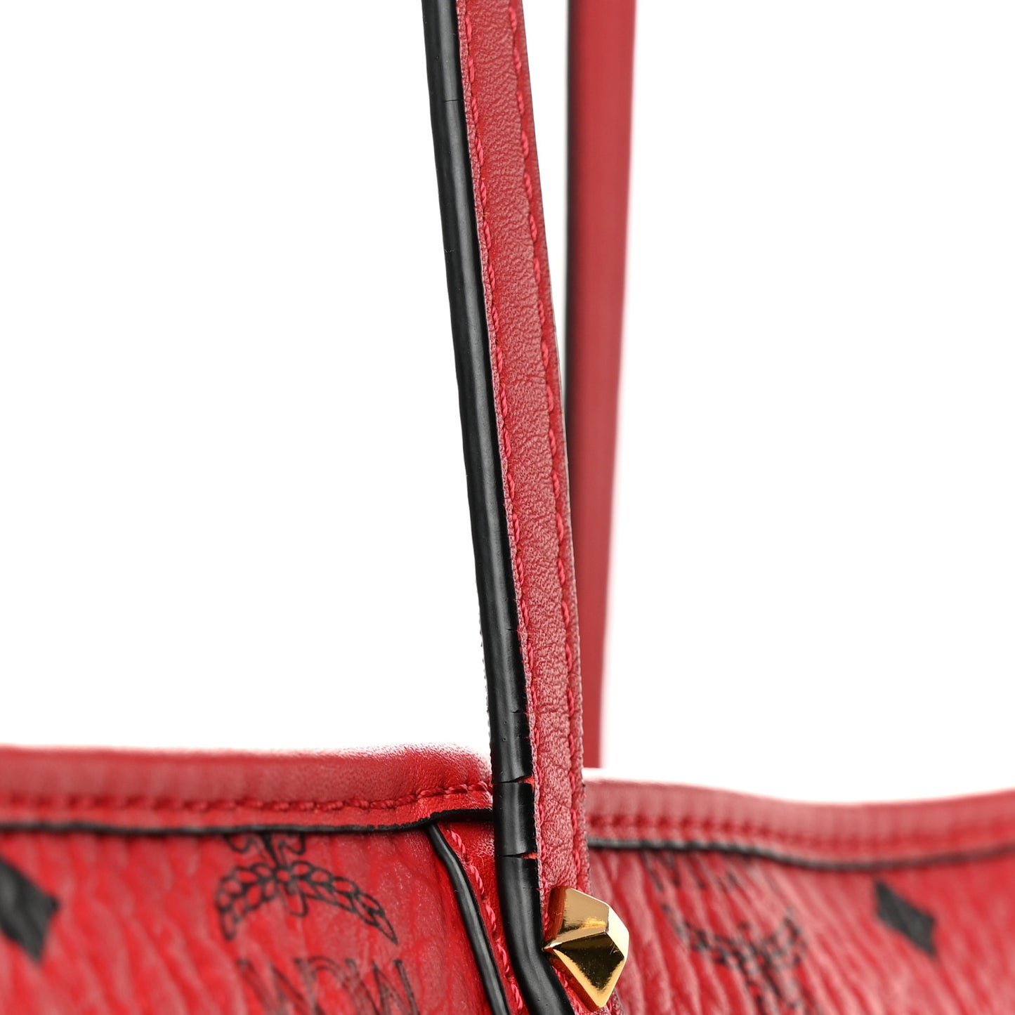 Visetos Medium Anya Shopper Tote Ruby Red