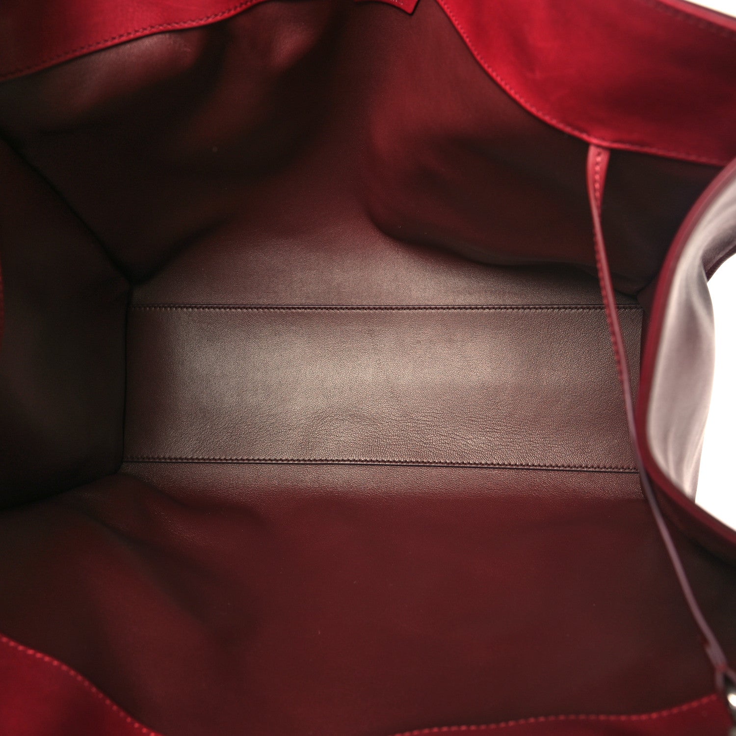 The Row Polished Saddle Calfskin Alexia Bag Amaranto 6 of 12