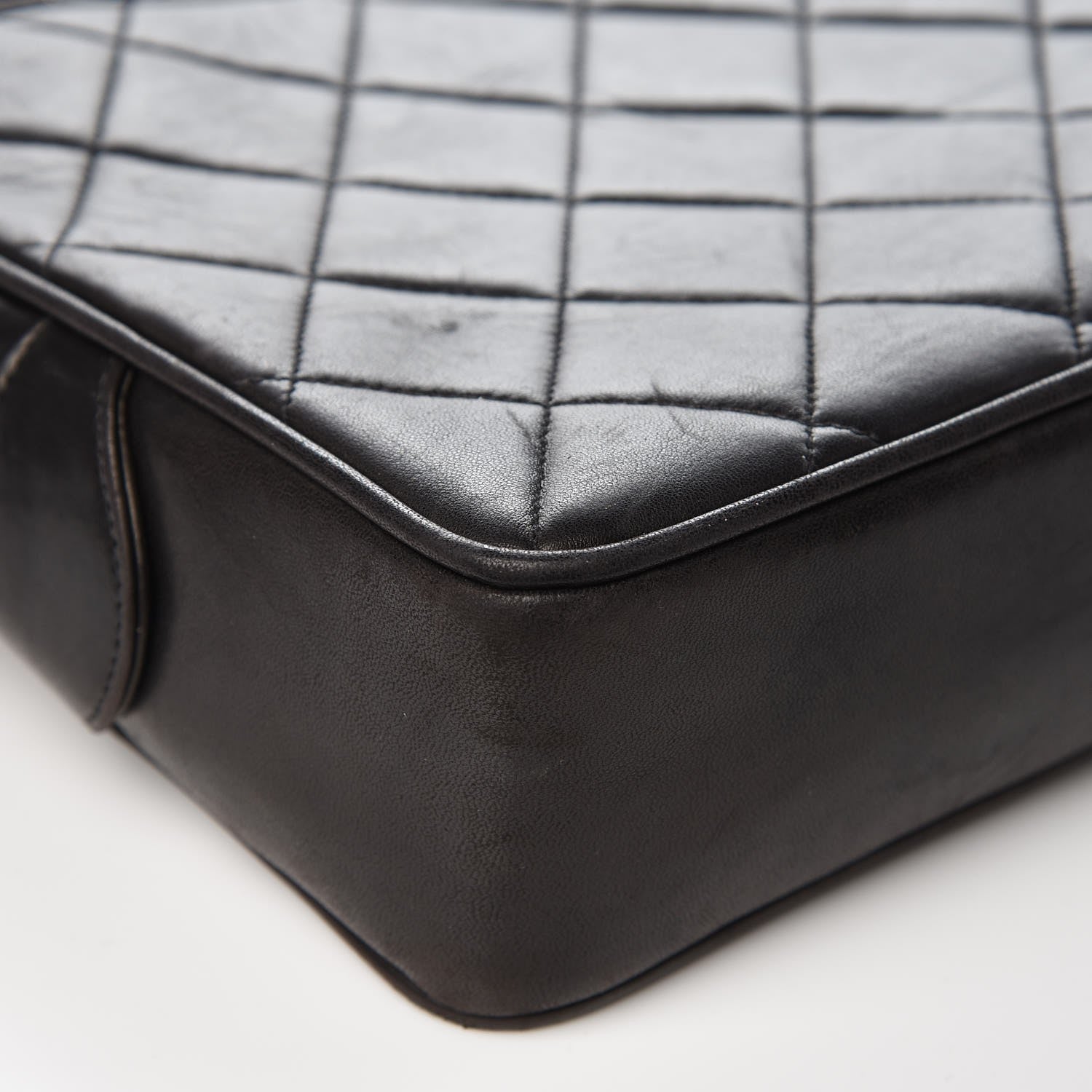 Chanel Lambskin Quilted Camera Case Black 11 of 12