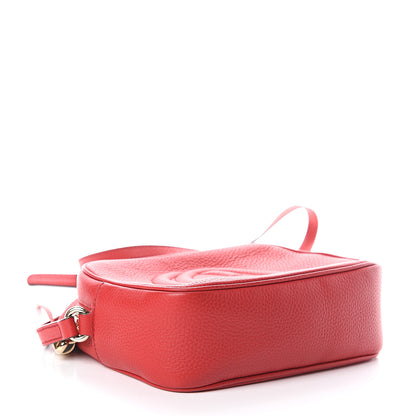 Gucci Pebbled Calfskin Small Soho Disco Bag Tabasco Red 3 of 8