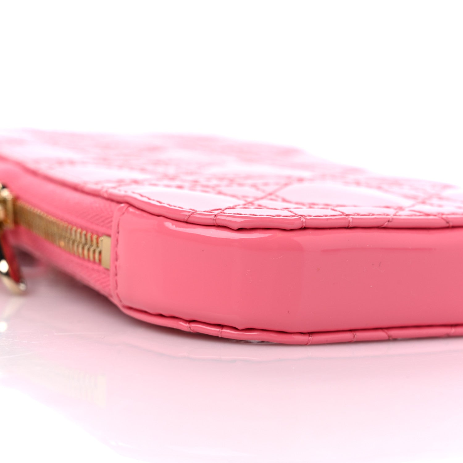 Christian Dior Patent Cannage Lady Dior Phone Holder 8 of 9