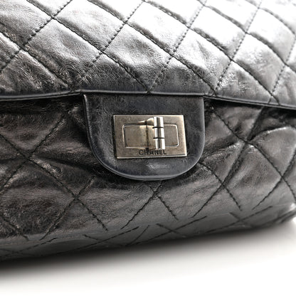 Chanel Metallic Aged Calfskin Quilted 2.55 Reissue 227 Flap Black 12 of 12