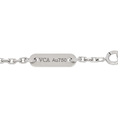 Van Cleef & Arpels 18K White Gold Diamond Mini Frivole Pave Bracelet 3 of 4