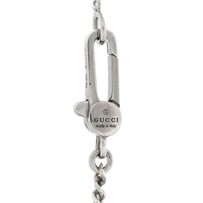 Gucci Sterling Silver GucciGhost Hamlet Skull Dog Tag Pendant Necklace 4 of 4
