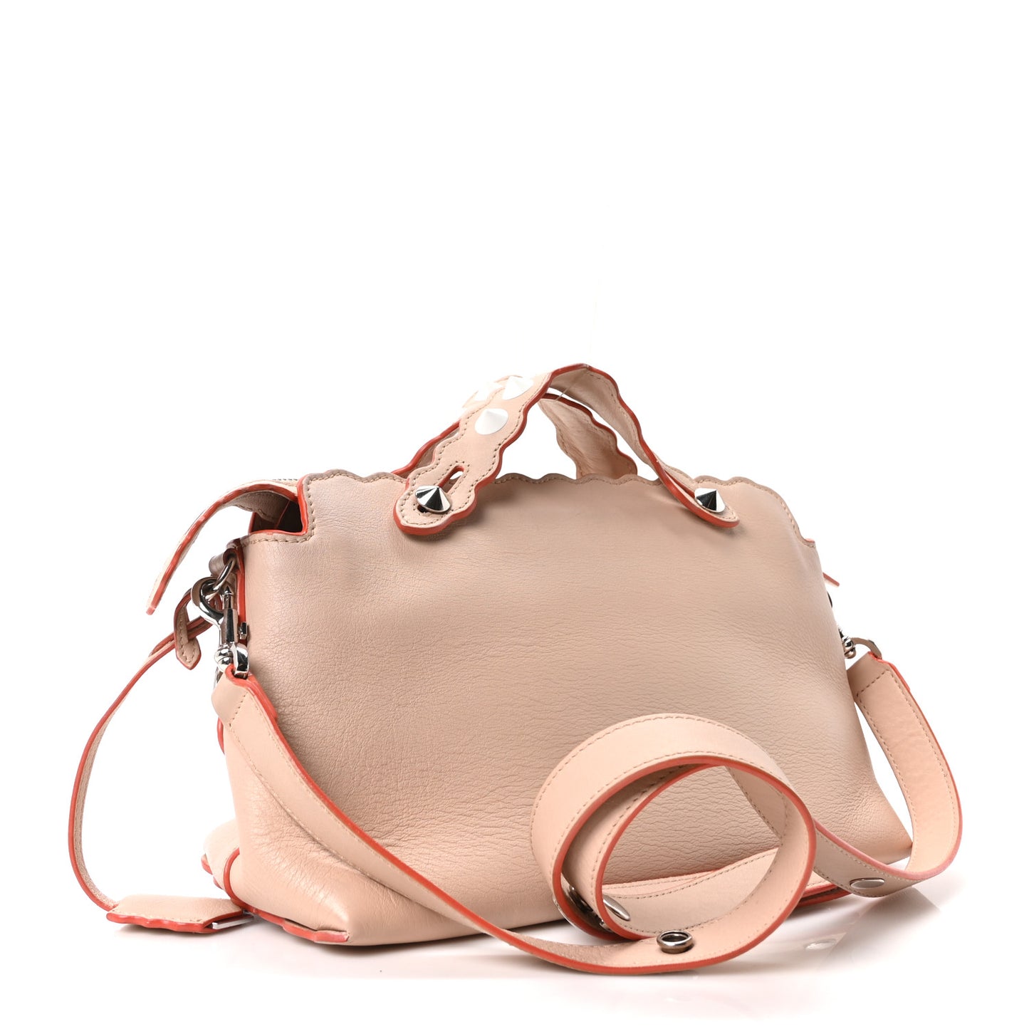 Vitello Dolce Scalloped Studded Medium By The Way Boston Bag Plaster