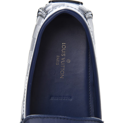 Louis Vuitton Mens Damier Infini Hockenheim Moccasin Loafers 13 Cosmos 5 of 10