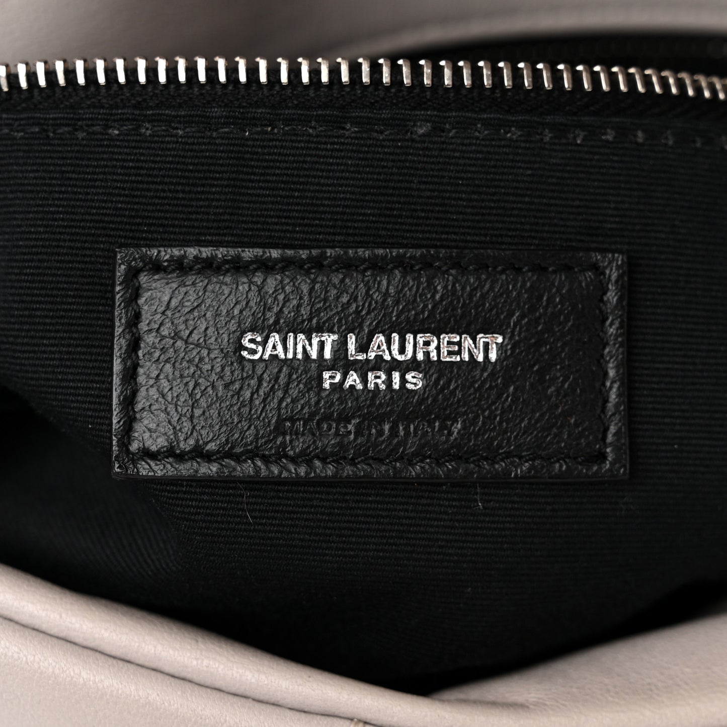 Lambskin Quilted Medium Loulou Puffer Monogram Chain Satchel Blanc Vintage