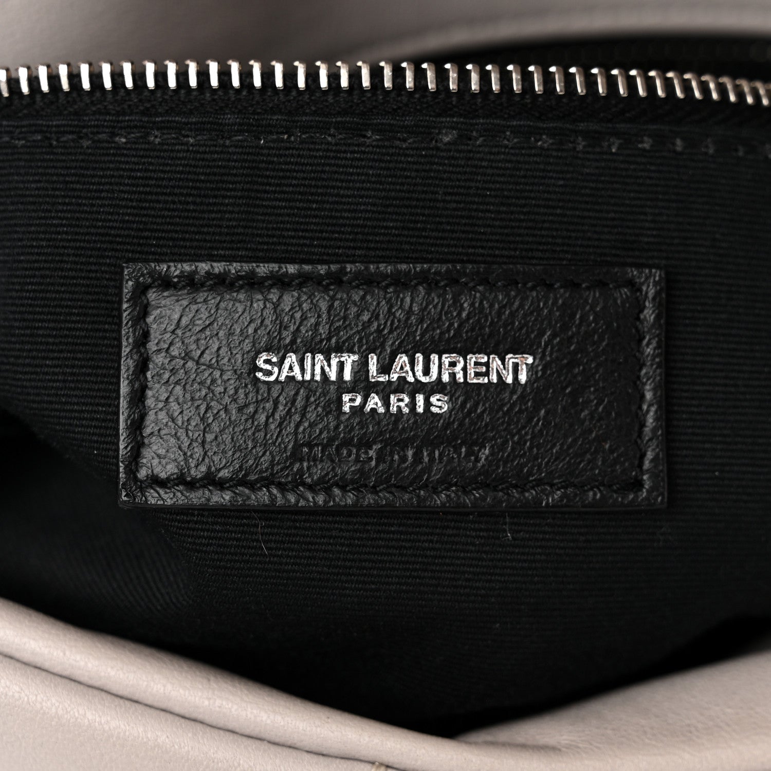 Saint Laurent Lambskin Quilted Medium Loulou Puffer Monogram Chain Satchel Blanc Vintage 6 of 15